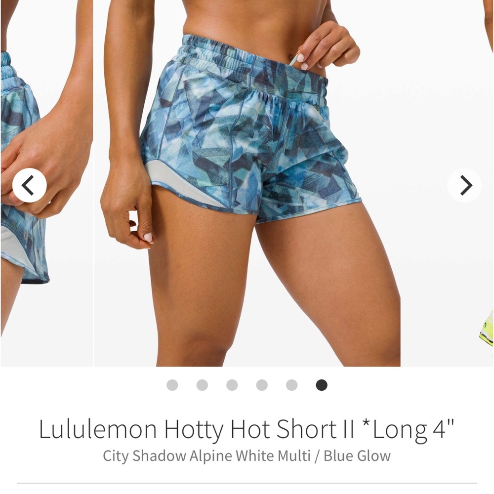 lululemon HOTTY Hots shorts